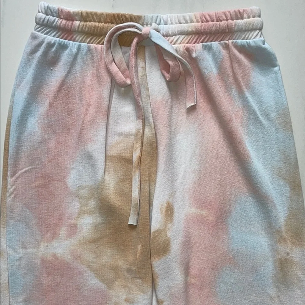 Lightweight Tie Dye Multi Color Joggers Size S - Picture 2 of 5